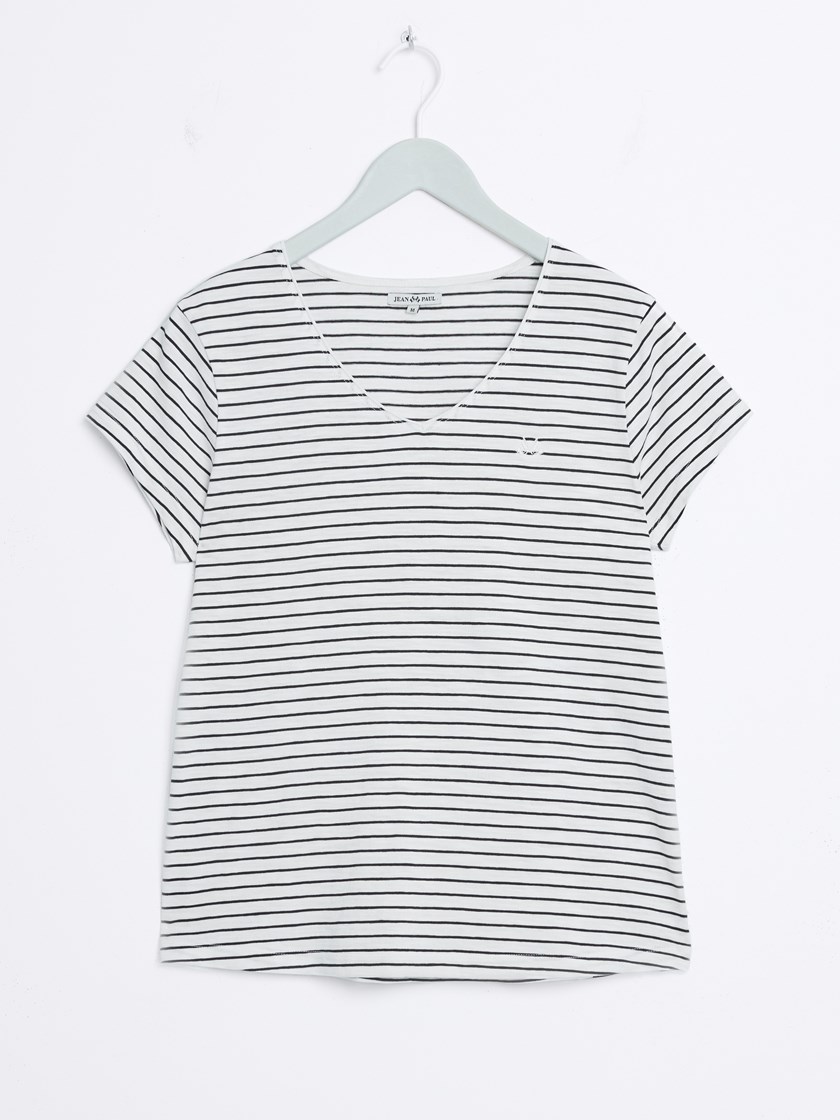 7515781 EM6 7515781_EM6-JEANPAUL-H26-Front_2874_Agnais stripet t-skjorte EM6.jpg_Front||Front