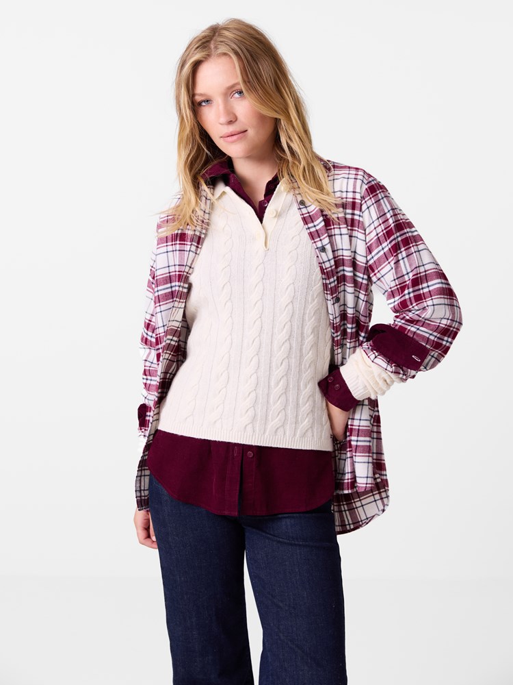 Ellynor flanellskjorte 7515862_S83_Jean Paul_Ellynor Flanellskjorte_A26_Model_Front (2).jpg_