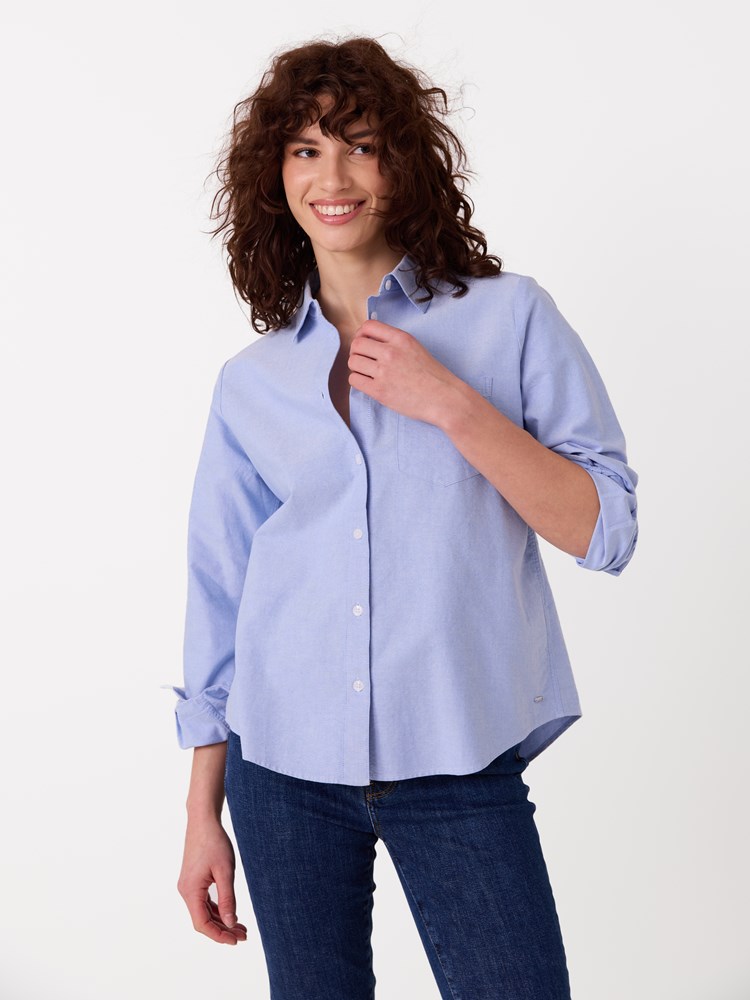 Annie oxfordskjorte 7516146_E9O-JEANPAUL-A26-Modell-Front_4481_Annie oxfordskjorte E9O.jpg_Front||Front
