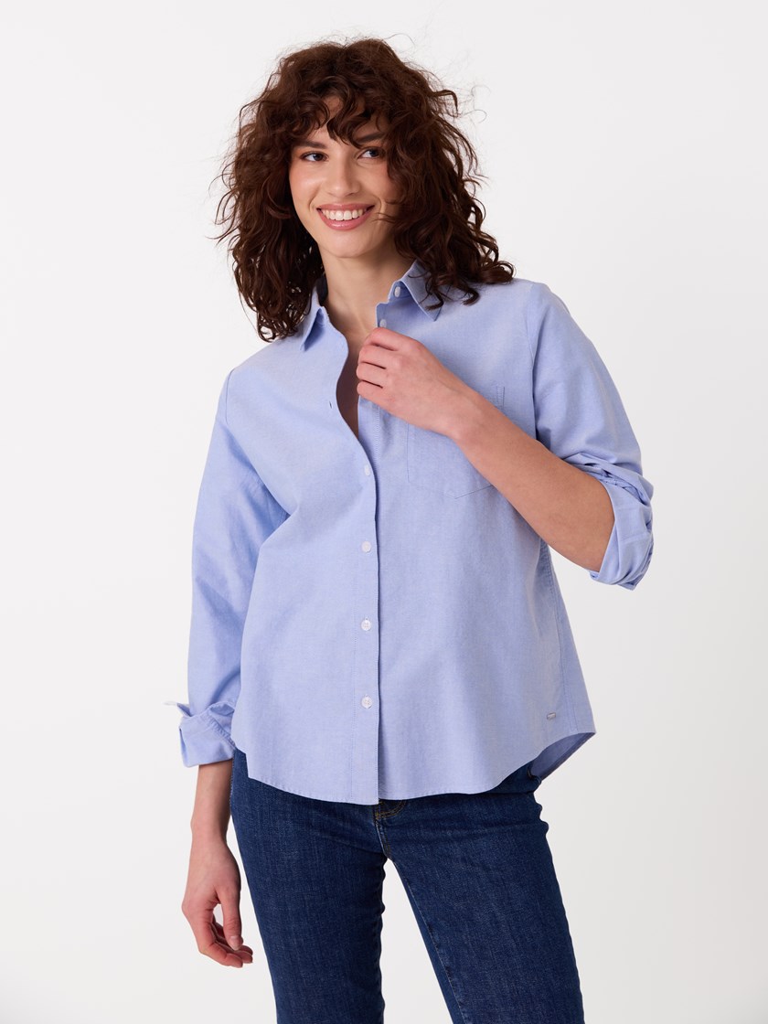 7516146 E9O 7516146_E9O-JEANPAUL-A26-Modell-Front_4481_Annie oxfordskjorte E9O.jpg_Front||Front