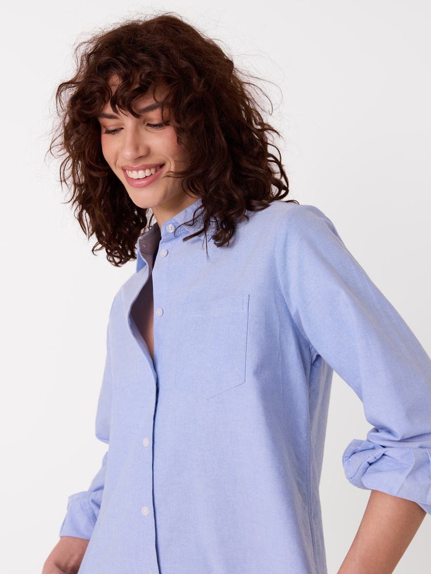7516146 E9O 7516146_E9O-JEANPAUL-A26-Modell-Front_9787_Annie oxfordskjorte E9O.jpg_Front||Front