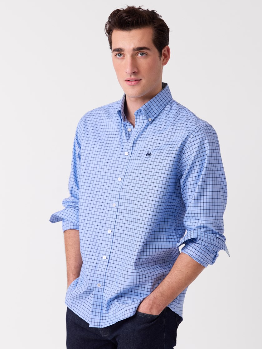 7516270 E9O 7516270_E9O-JEANPAUL-A26-Modell-Front_1333_Emilion skjorte - Regular fit E9O.jpg_Front||Front