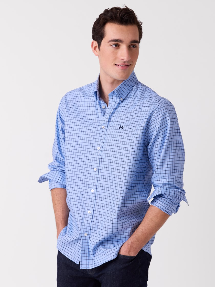7516270 E9O 7516270_E9O-JEANPAUL-A26-Modell-Front_6055_Emilion skjorte - Regular fit E9O.jpg_Front