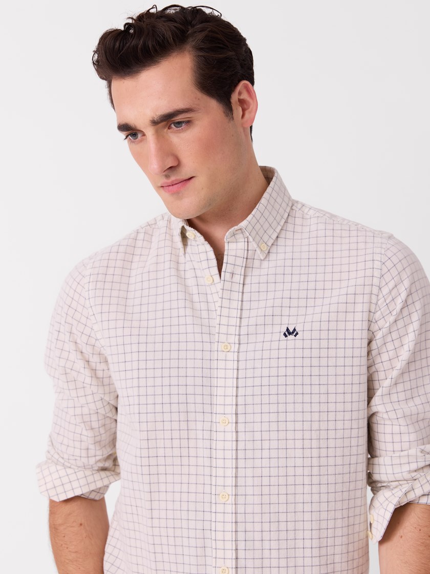 7516302 O79 7516302_O79-JEANPAUL-A26-Modell-Front_1984_Trevor cordskjorte - Regular fit O79.jpg_Front||Front