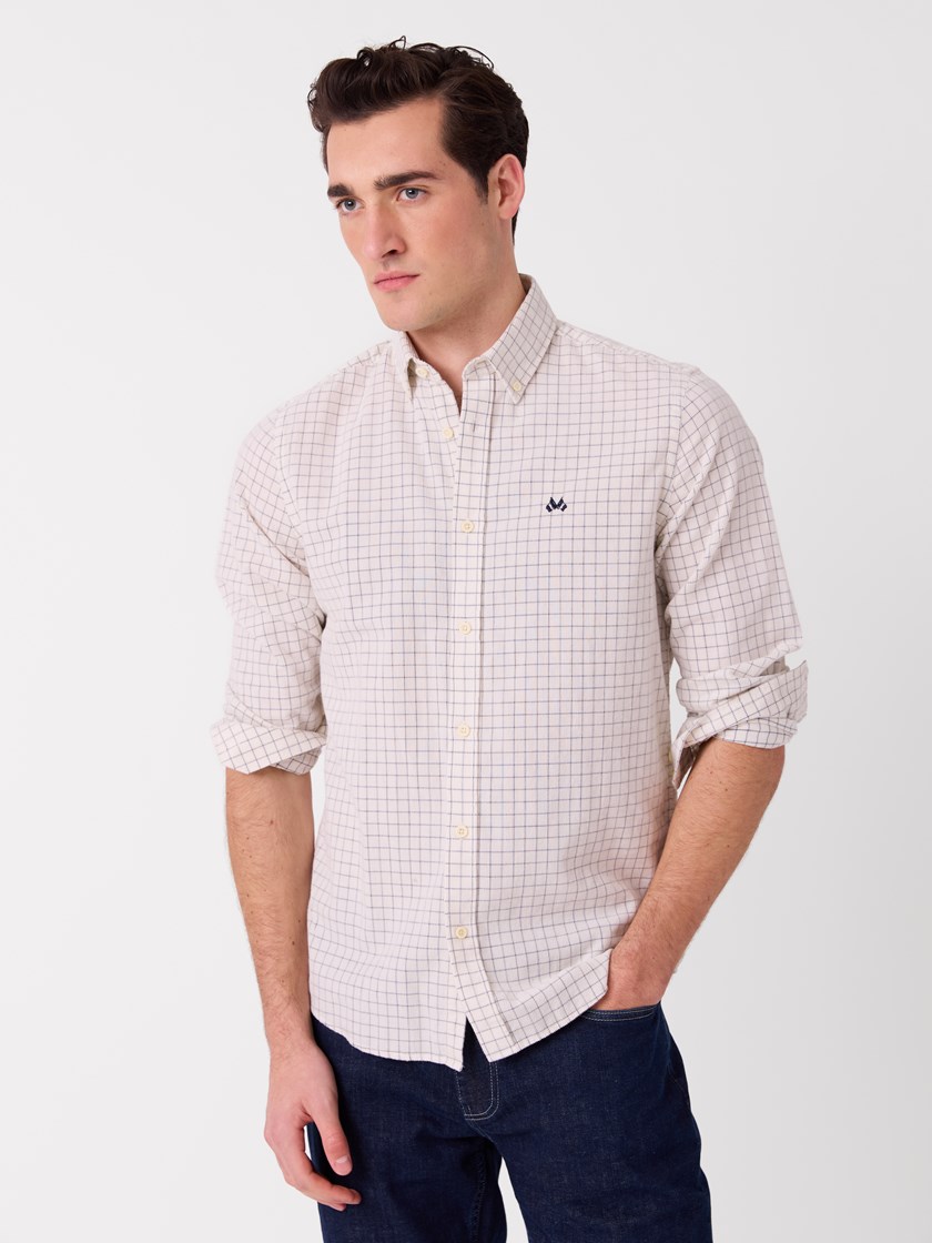7516302 O79 7516302_O79-JEANPAUL-A26-Modell-Front_9656_Trevor cordskjorte - Regular fit O79.jpg_Front||Front