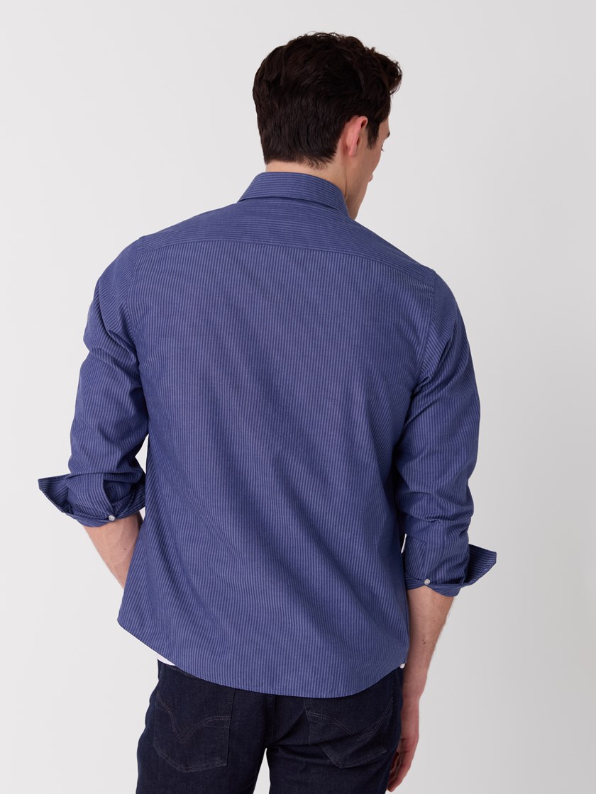 7516305 EDU 7516305_EDU-JEANPAUL-A26-Modell-Front_9798_Lou stripet skjorte EDU.jpg_Front||Front