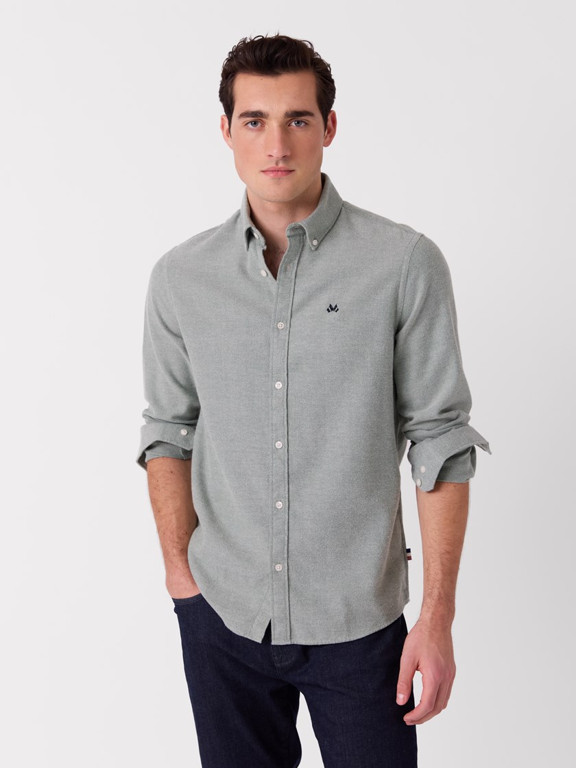 7516317 GLM 7516317_GLM-JEANPAUL-A26-Modell-Front_2221_Nicolai flanellskjorte - Regular fit GLM.jpg_Front||Front