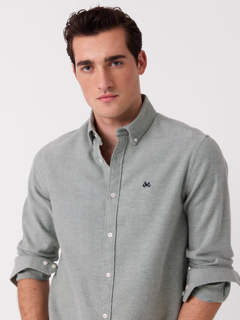 7516317 GLM 7516317_GLM-JEANPAUL-A26-Modell-Front_4439_Nicolai flanellskjorte - Regular fit GLM.jpg_Front||Front