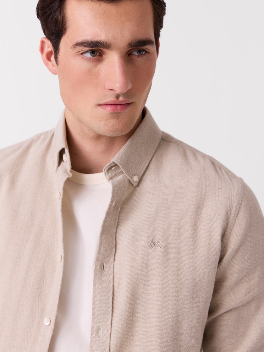 7516317 I5A 7516317_I5A-JEANPAUL-A26-Modell-Front_5817_Nicolai flanellskjorte - Regular fit I5A.jpg_Front||Front