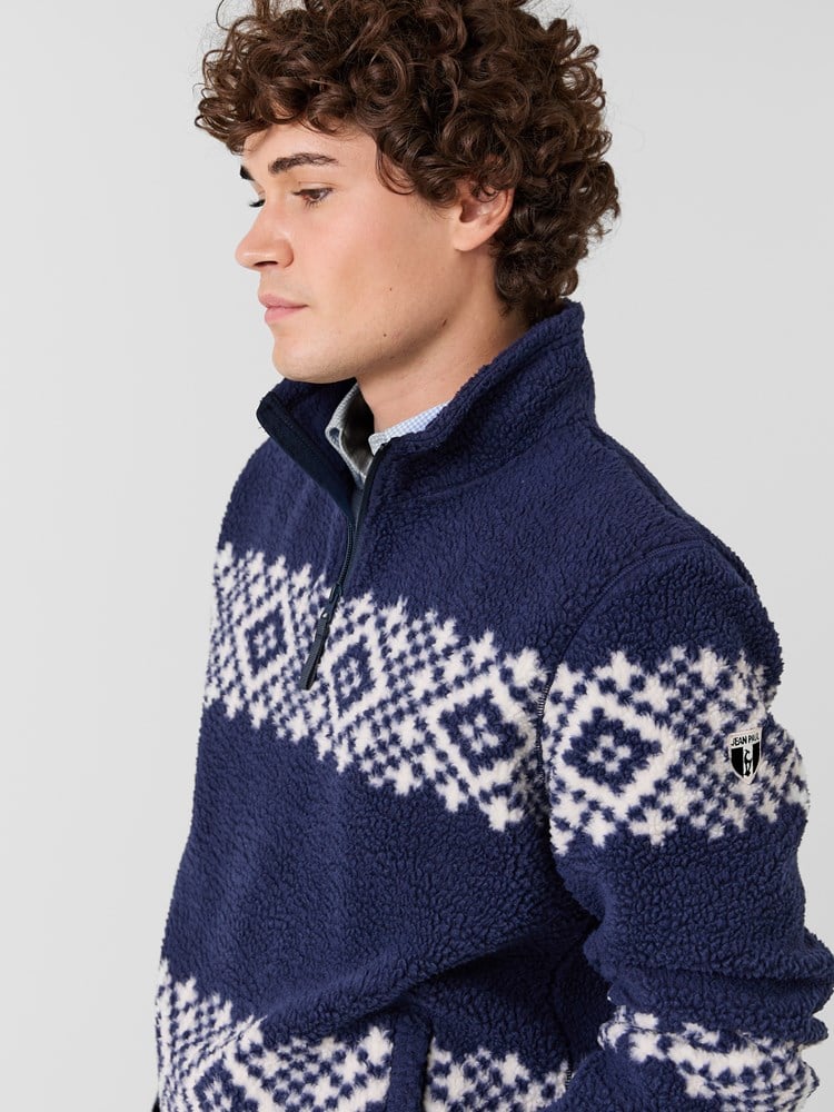 Mont Blanc fleecegenser 7516839_O79-JEANPAUL-W26-Modell-Front_9177.jpg_Front||Front