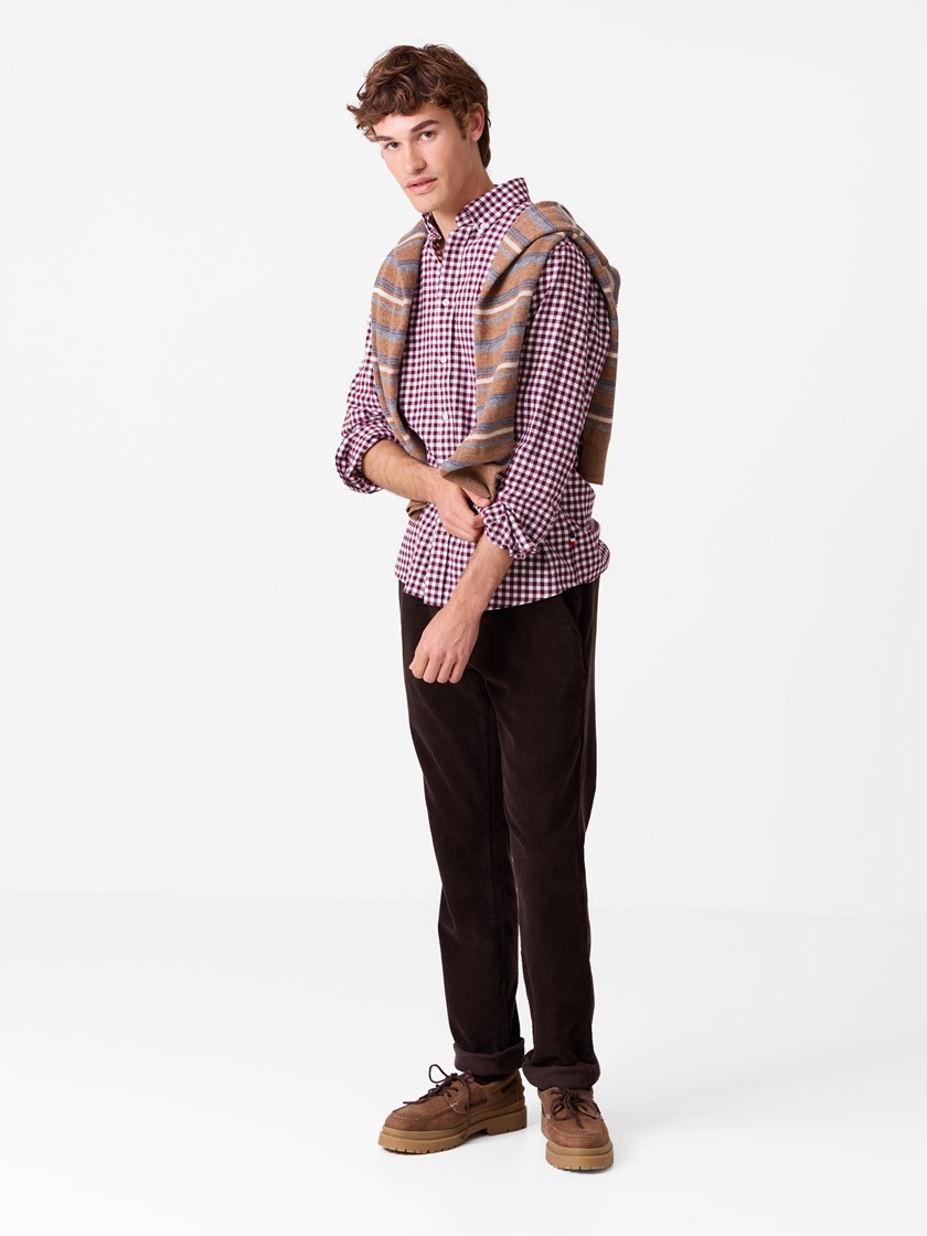 7516320 S83 7616320_S83_Jean Paul_Alsace Flanell Skjorte_A26_Modell (1)_Alsace flanellskjorte - Regular fit S83.jpg_