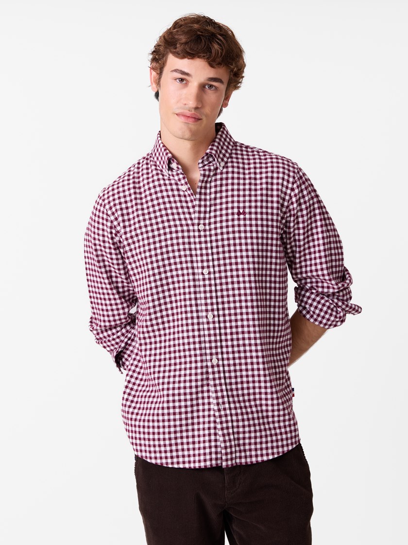 7516320 S83 7616320_S83_Jean Paul_Alsace Flanell Skjorte_A26_Modell (3)_Alsace flanellskjorte - Regular fit S83.jpg_