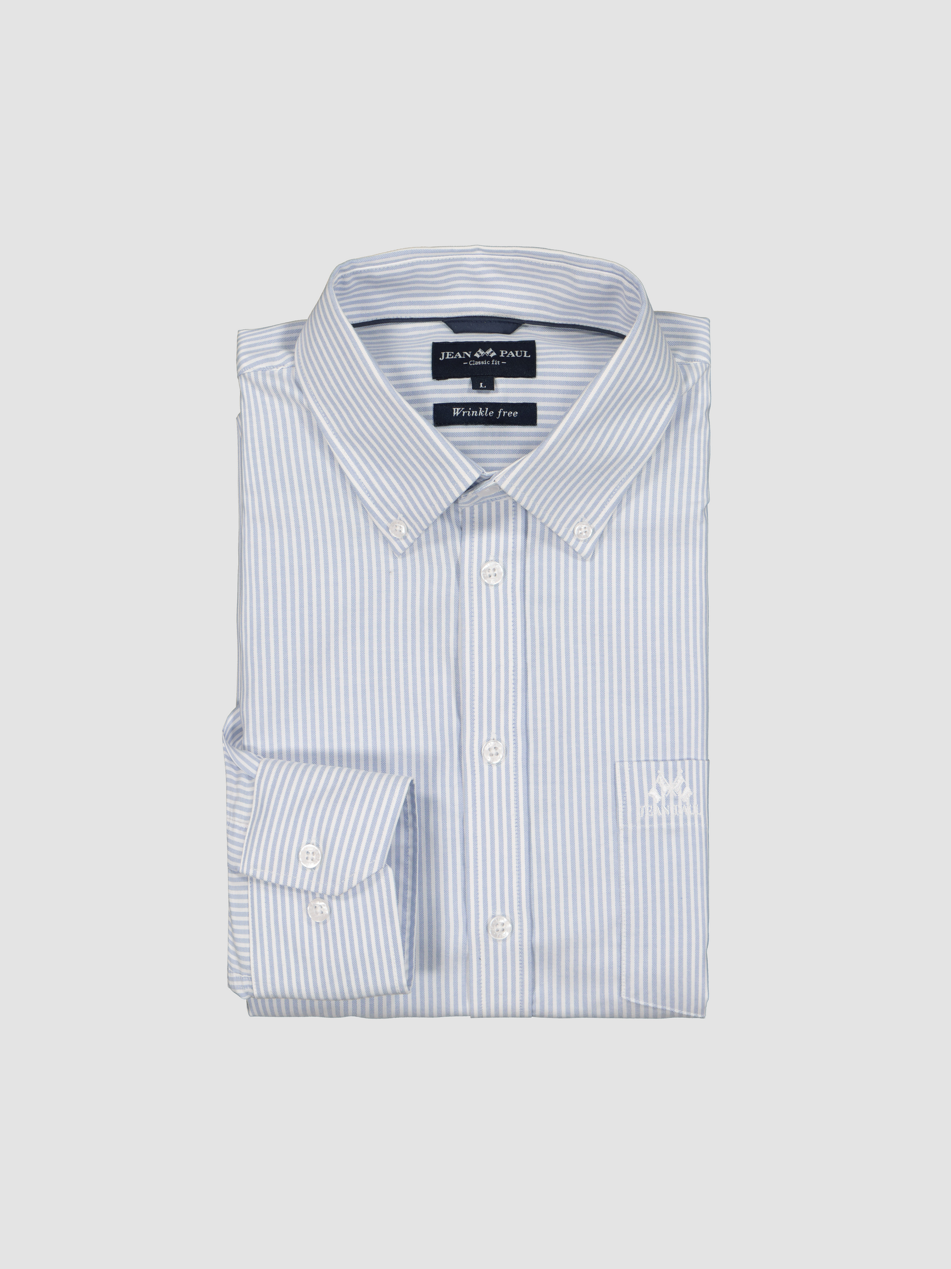 JP Stripete Oxford Skjorte - Classic Fit 8020005_435_JeanPAul_noos-front_Jp Classic Oxford Stripe Shirt 8020005.jpg_Front||Front