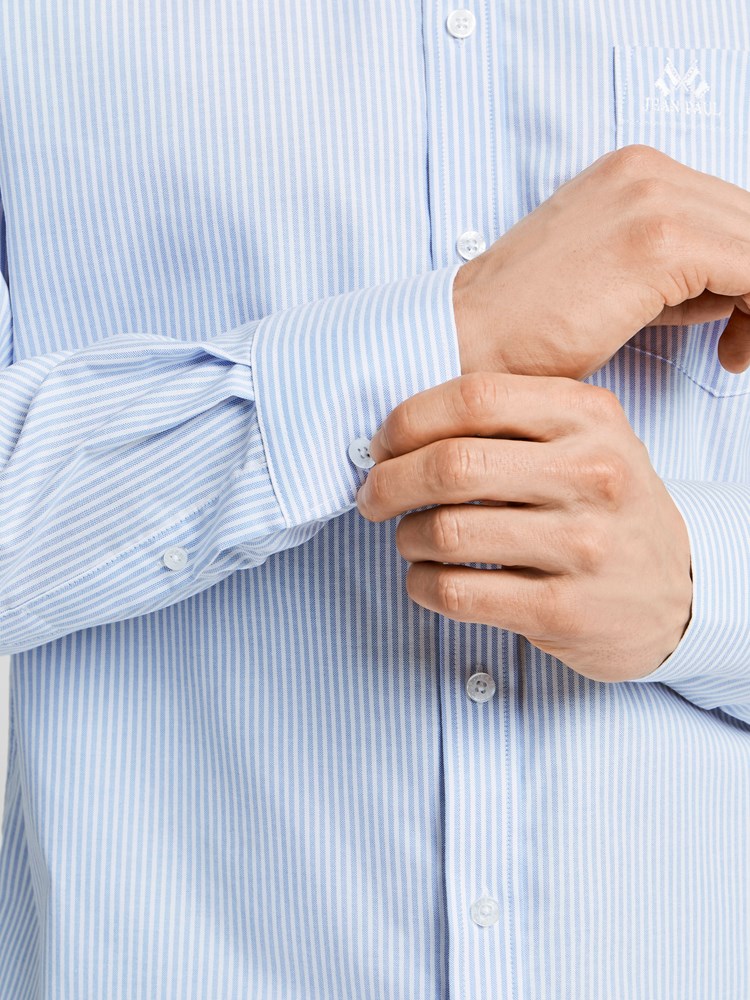 JP Stripete Oxford Skjorte - Classic Fit 8020005_JEAN PAUL_STRIPET OXFORD SHIRT_DETAIL_L_435.jpg_